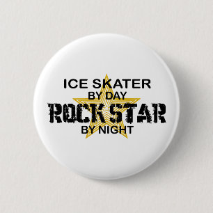 Ice Skater Rock Star by Night 6 Cm Round Badge