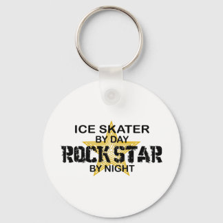 Ice Skater Rock Star by Night Key Ring