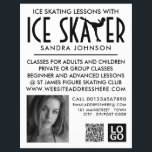 Ice Skater Silhouette Logo, Skating Lesson Advert Flyer<br><div class="desc">Ice Skater Silhouette Logo,  Skating Lesson Advertising Flyers By The Business Card Store.</div>