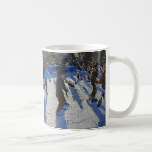 Ice skaters Christmas Fayre Fair Hyde Park Coffee Mug (Right)