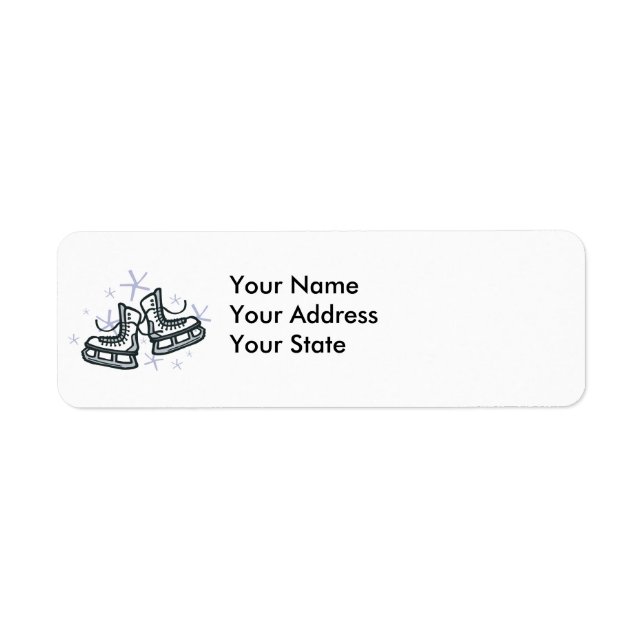 ice skates and snowflakes graphic (Front)