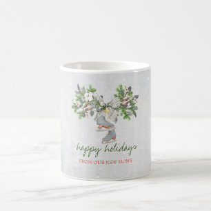 Ice skates,Branch Snow Holiday   Coffee Mug
