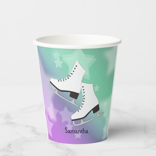 Ice Skates Design Paper Cup (Front)