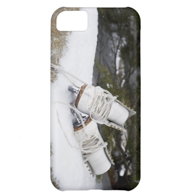 Ice skates, figure skates In snow Case-Mate iPhone Case (Back)