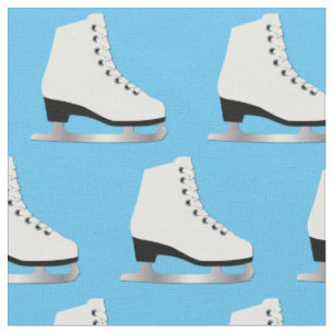 Ice Skates Figure Skating Rink Blue Fabric