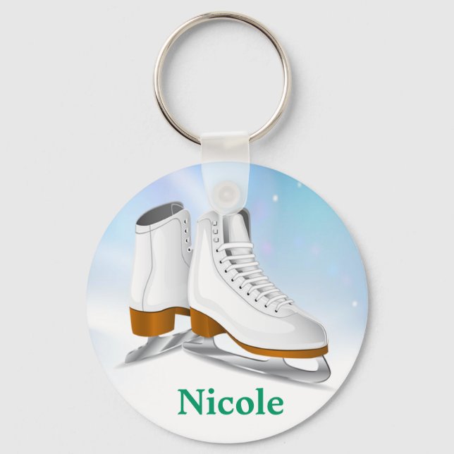 Ice Skates Key Chain (Front)