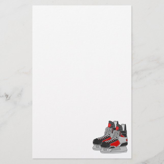 Ice Skates Stationery (Front)