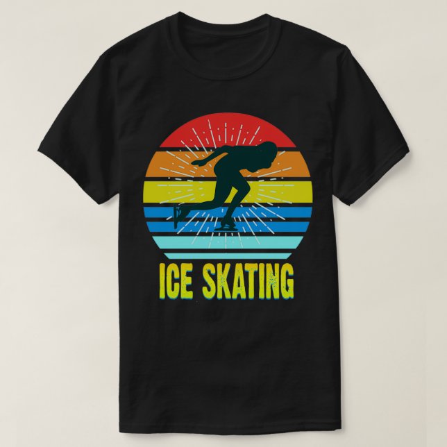 Ice skating 24 1 T-Shirt (Design Front)