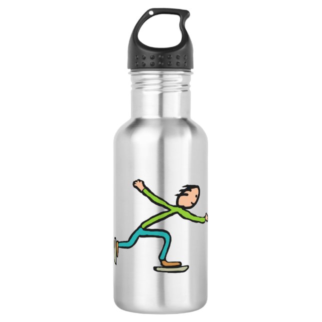 Ice Skating 532 Ml Water Bottle (Front)