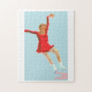 Ice Skating Art Jigsaw Puzzle