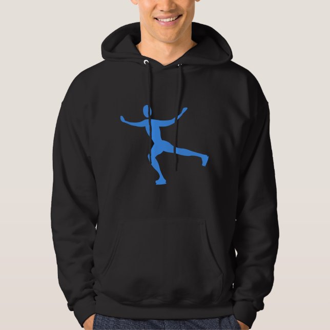 Ice Skating - Baby Blue Hoodie (Front)