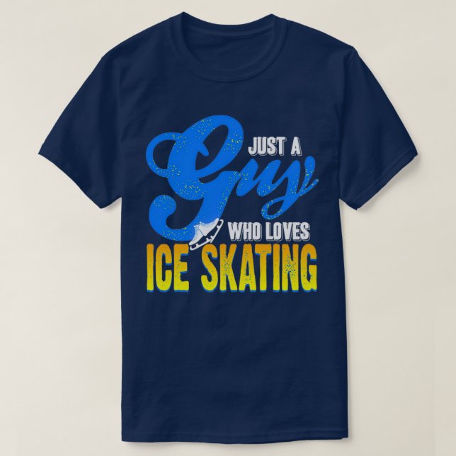 Ice Skating Ballet Skates Gift Winter T-Shirt (Design Front)