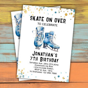 Ice Skating Birthday Invitation Ice-Skating Party