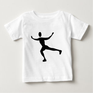 Ice Skating - Black Baby T-Shirt