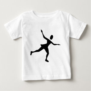 Ice Skating - Black Baby T-Shirt