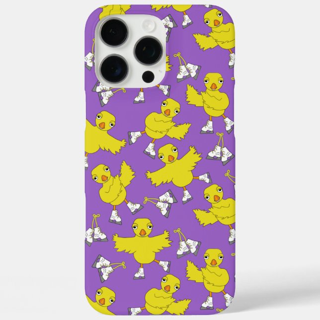 Ice Skating Chick Skates Pattern Fleece Blanket Case-Mate iPhone Case (Back)
