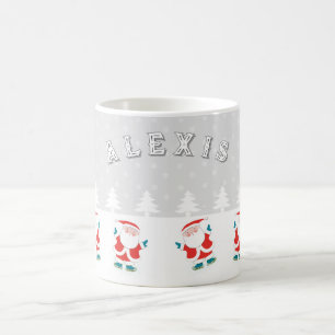 Ice Skating Christmas Coffee Mug