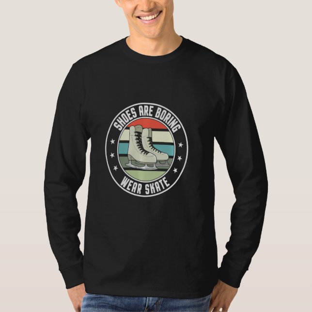 Ice Skating Combination Spins Hop Element T-Shirt (Front)