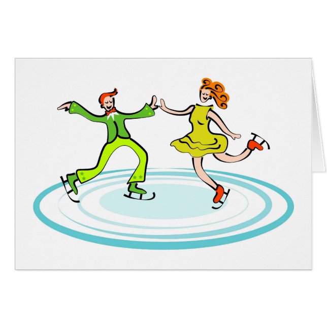 Ice Skating Couple (Front Horizontal)