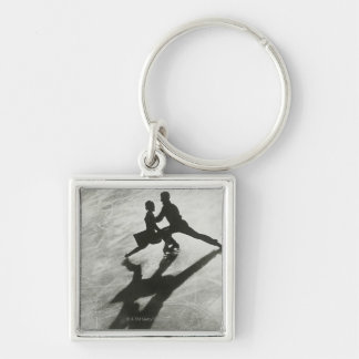 Ice Skating Couple Key Ring