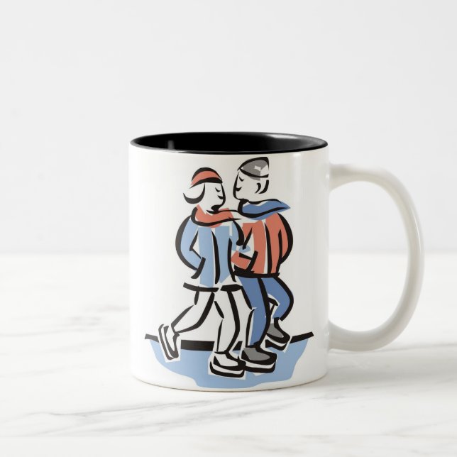Ice Skating Couple Mug (Right)