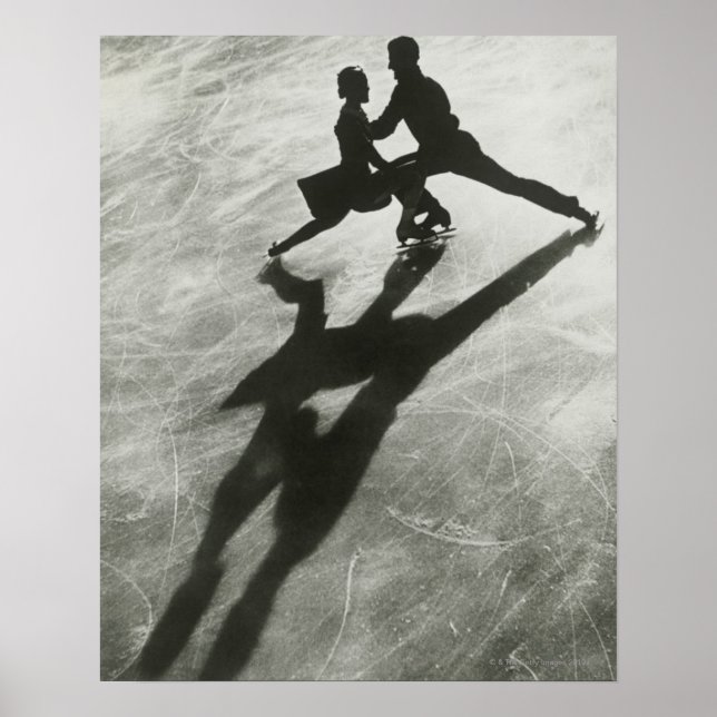 Ice Skating Couple Poster (Front)