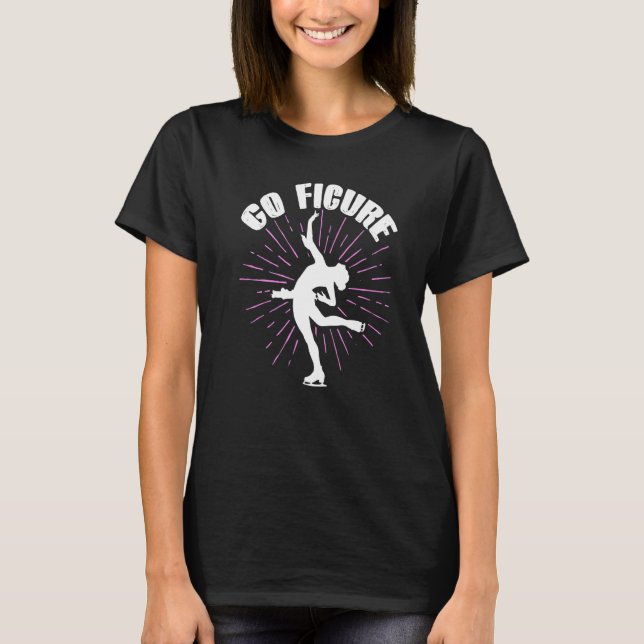 Ice Skating Dancer Go Figure Premium T-Shirt (Front)