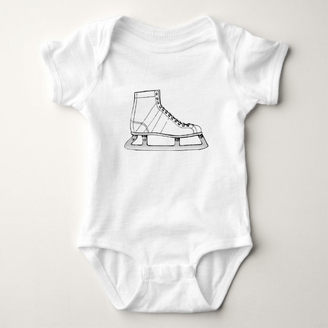 Ice Skating Figure skating Baby Bodysuit (Front)