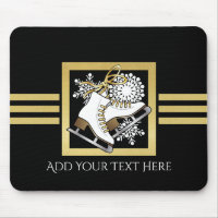 Ice Skating | Figure Skating Faux Gold and Black
