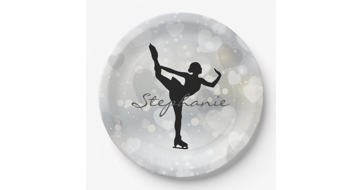 Ice Skating/Figure Skating Paper Party Plate Zazzle