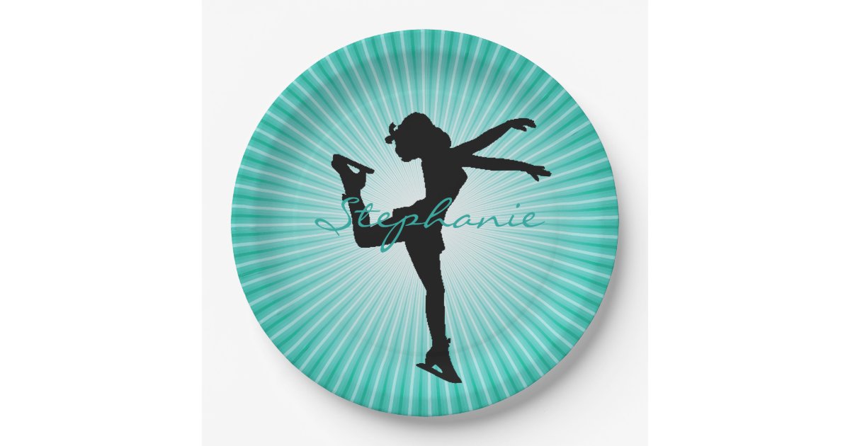Ice Skating/Figure Skating Paper Party Plate Zazzle