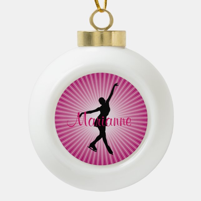 Ice Skating Figure Skating Personalised Ornament (Front)