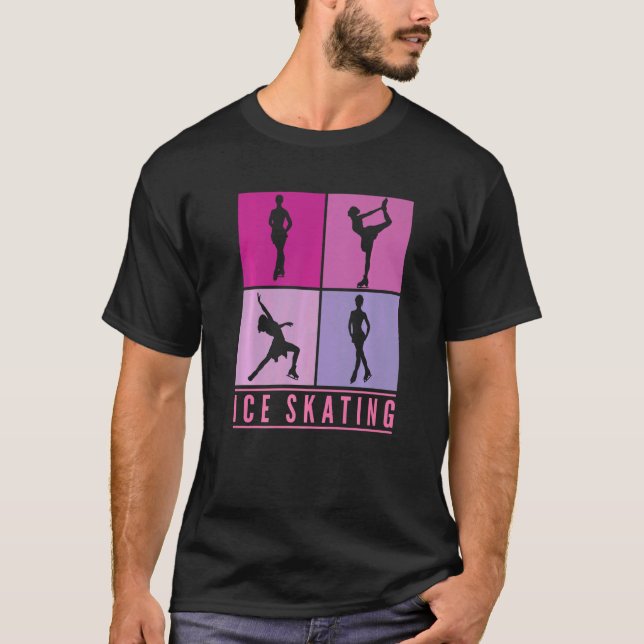 Ice Skating Figure Skating Winter Sport T-Shirt (Front)
