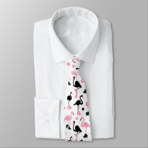 Ice Skating Flamingos Tie