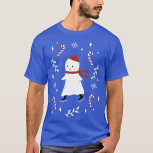 Ice Skating Ghost  T-Shirt