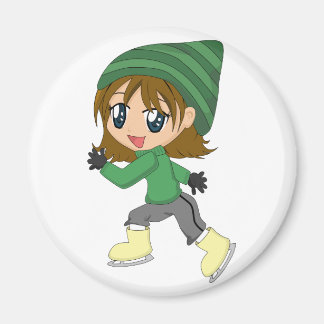 Ice-skating Girl Magnet