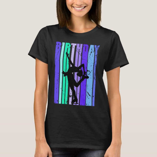 Ice Skating Girls Dancing Daughter Queen Season Te T-Shirt (Front)