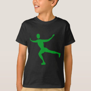 Ice Skating - Grass Green T-Shirt