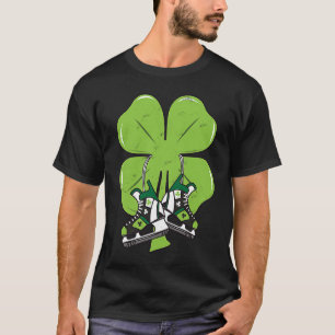 Ice Skating Hockey St Patricks Day Love Goalie C K T-Shirt