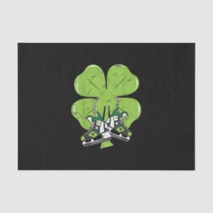 Ice Skating Hockey St Patricks Day Love Goalie Tissue Paper