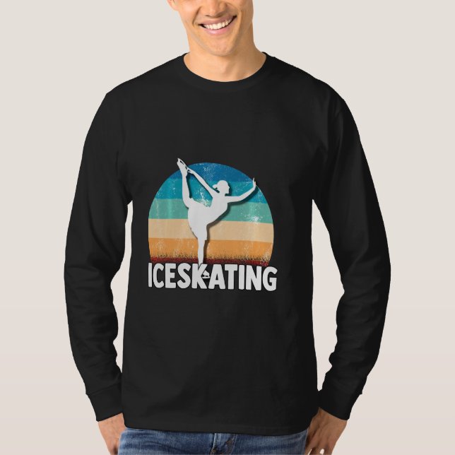 Ice Skating Hop Element Combination Spins T-Shirt (Front)