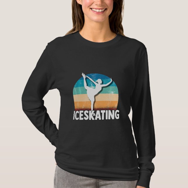 Ice Skating Hop Element Combination Spins T-Shirt (Front)