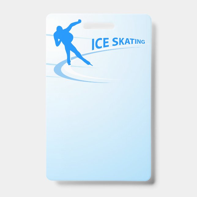 Ice Skating ID Badge (Front)
