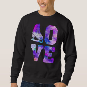 Ice Skating Lover For Girl Women Figure Skater Pre Sweatshirt