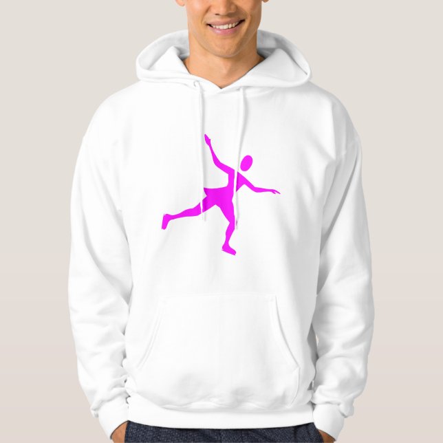 Ice Skating - Magenta Hoodie (Front)