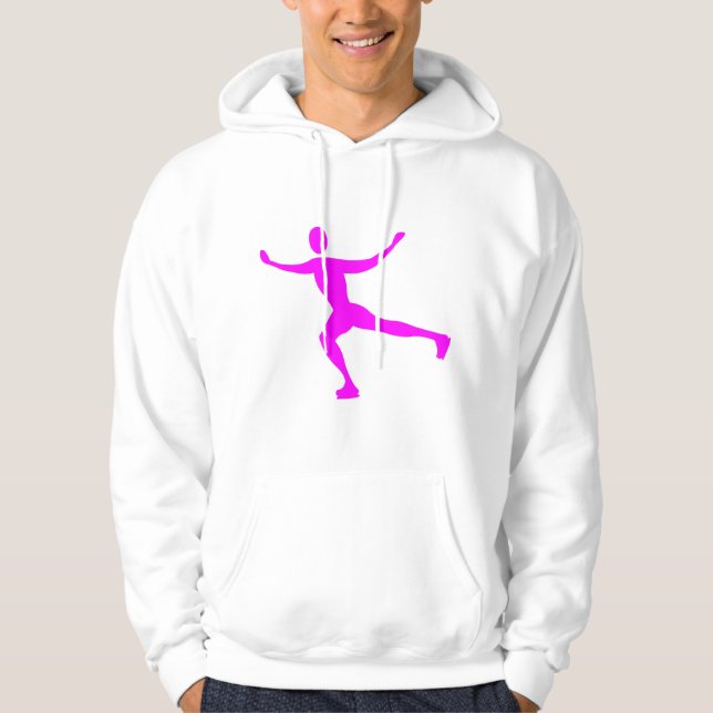 Ice Skating - Magenta Hoodie (Front)