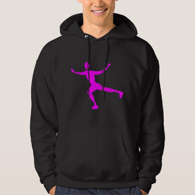 Ice Skating - Magenta Hoodie (Front)