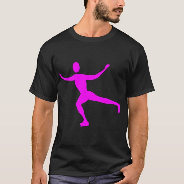 Ice Skating - Magenta T-Shirt (Front)