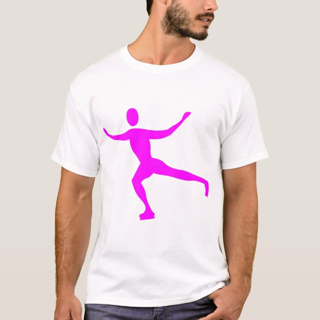 Ice Skating - Magenta T-Shirt (Front)