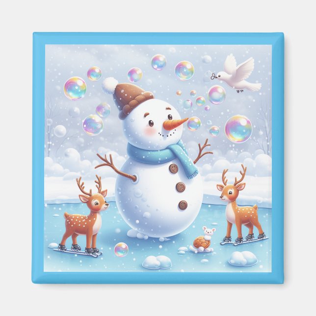 Ice Skating Magnet (Front)